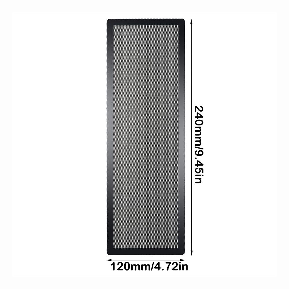 Schwarzes PC-Lüfter-Staubgitter PVC PC-Kühlerfilter Neue Computer-Lüftergitter Computer-Kühlerlüfter