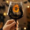 Bicchieri da Festa Festivi Bicchiere da Vino con Gambo di Halloween, Calice Decorativo Artistico Dipinto a Mano, Bicchieri Decorativi per la Casa Capacità 720ml, Stagionale