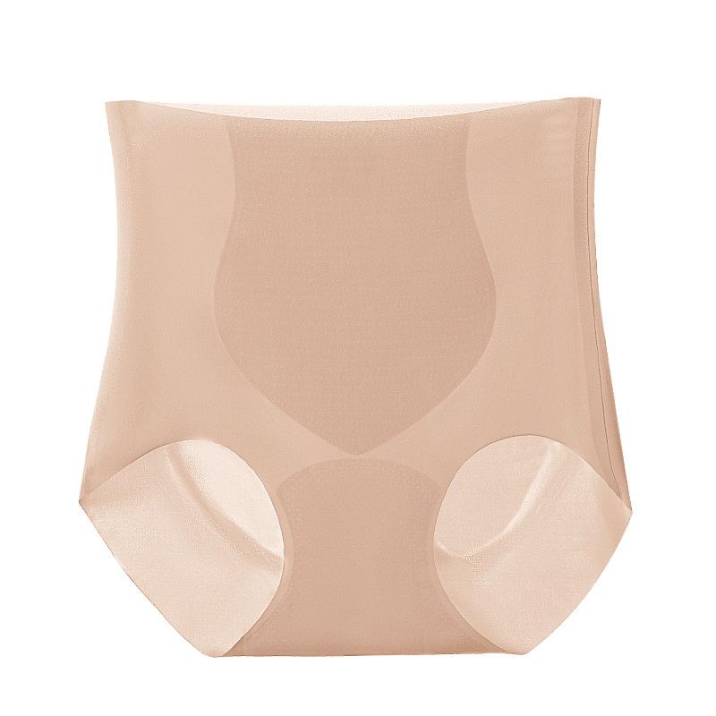 Women's Summer High Waist Belly Lift Hip Antibacterial Crotch Breathable Sports Non Scratch Briefs