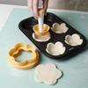 Cake Mold Creative Cake Cup Presser Biscuit Mold Pastry Dough Tamper Set Flower Shaped Cutter Pie Tamper Kitchen DIY Baking Tool