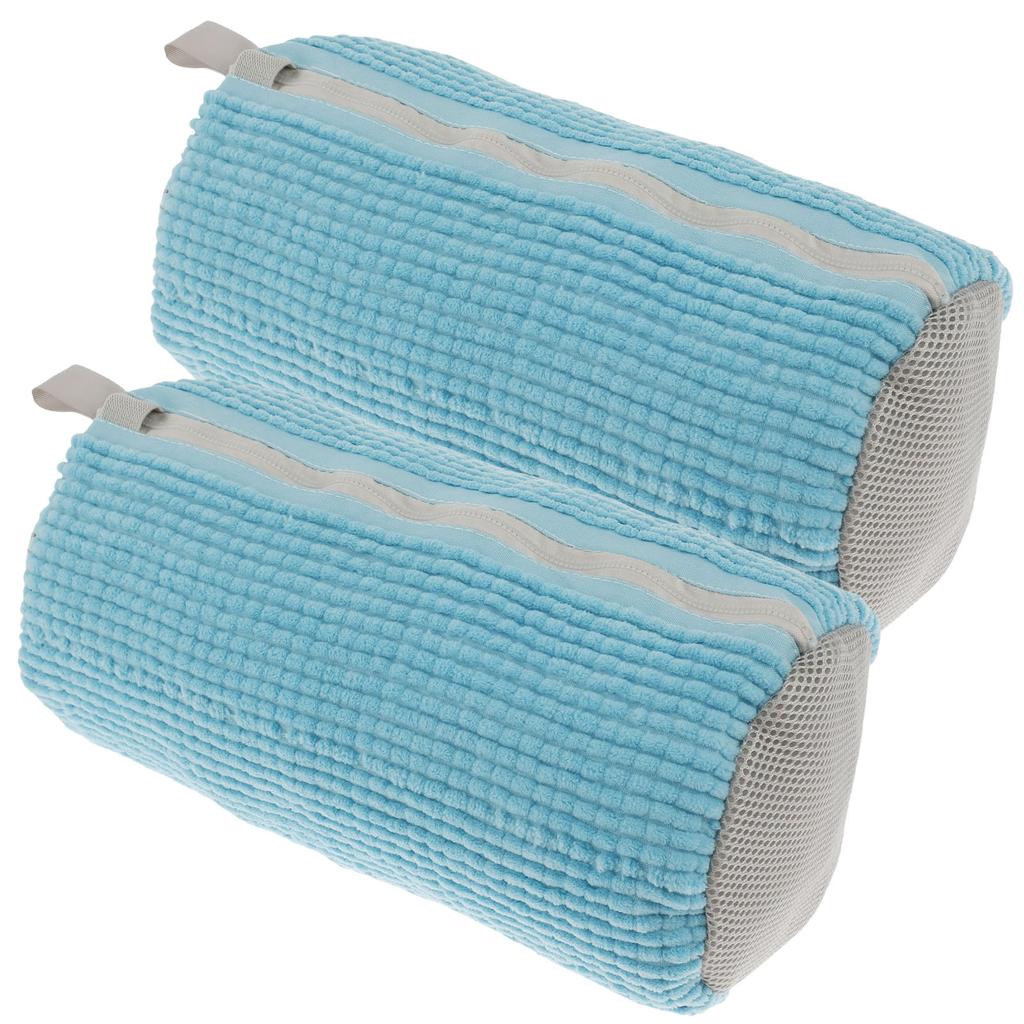 2Pcs Washing Shoes Bag Fluffy fibers Polyester Shoes Laundry Bag with Zipper Anti-Deformation Easily Remove Dirt Washing Bags