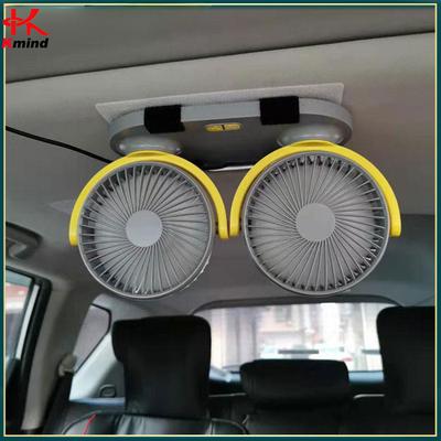 Ventilateur USB de voiture 5V / 12v / 24V Refroidissement Ventilateur de voiture Double tête Ventilateur de voiture 3 vitesses Réglable Pour Refroidisseur Auto Ventilateur à air Accessoires de voiture ventilateur
