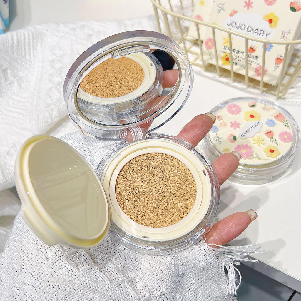JOJO DIARY Light Feather Cushion: Long-lasting, Moisturizing, Non-Transfer, Crease-Resistant, Waterproof & Sweatproof BB Cream Concealer