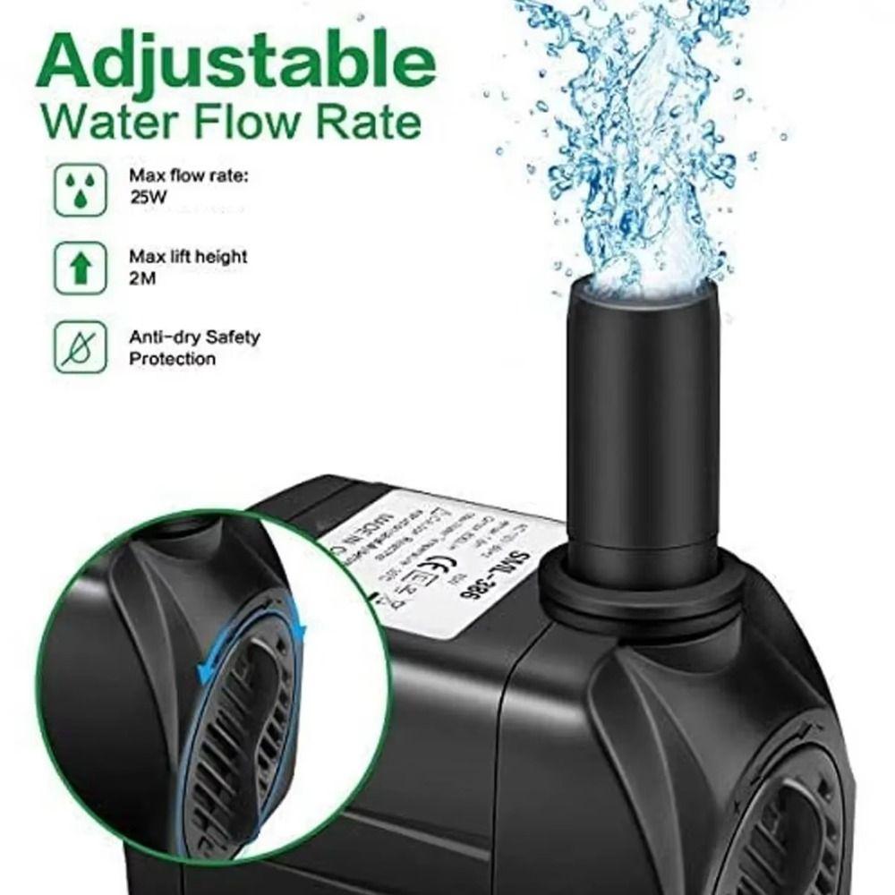Low Noise Submersible Pump Ultra-Quiet Water Circulation Pump Aquarium Filter Pump  Fountain