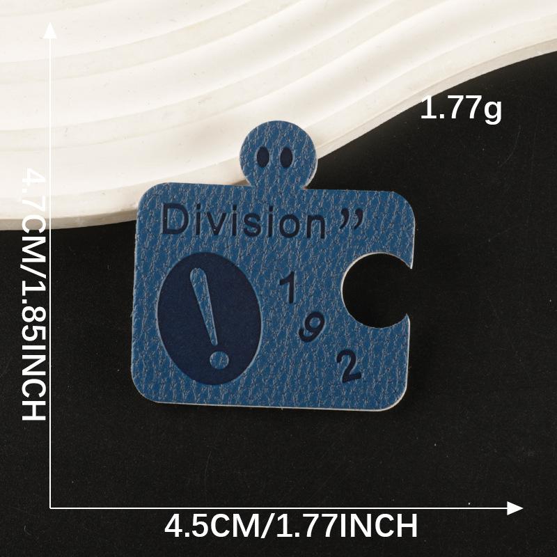 Duoku English Letter Leather & Cloth Label Patch for Clothing, Shoes, Hats, and Luggage