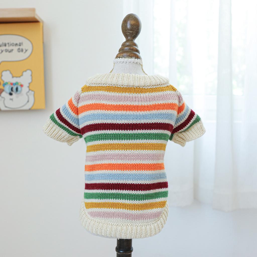 Autumn and Winter Warm and Comfortable Dog Sweater Clothes Pet Cat Clothing Flower Sweater Collection