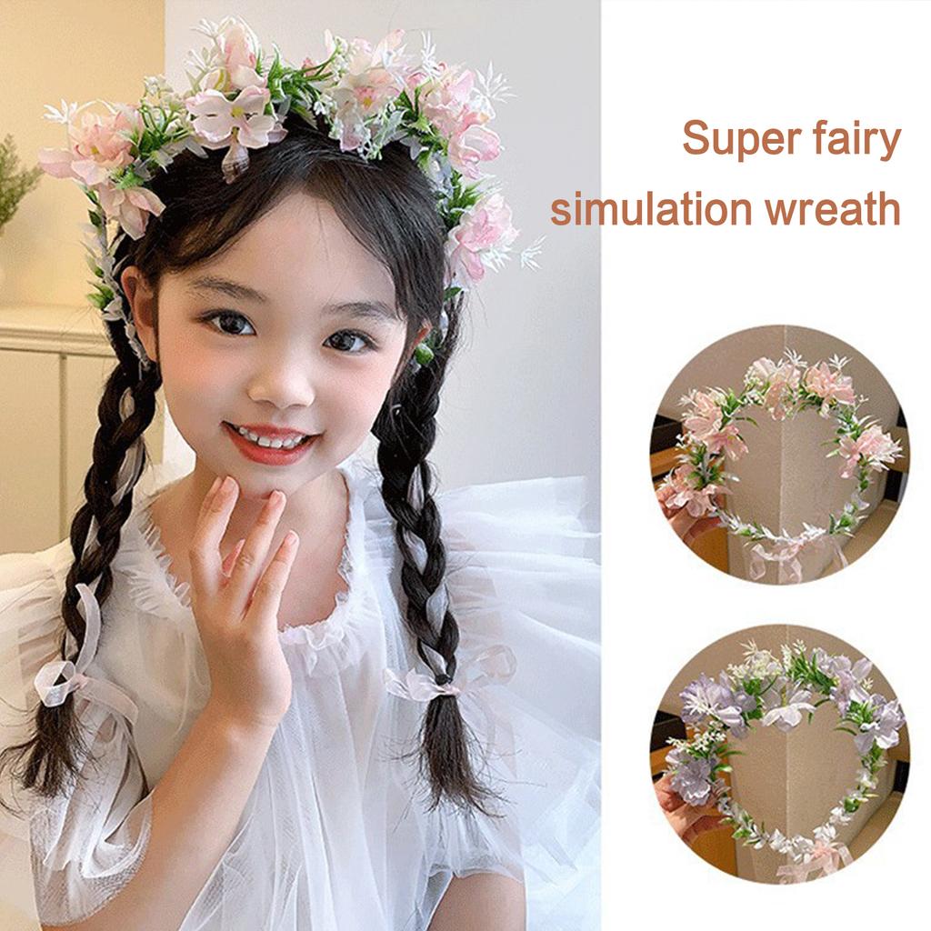 Women's Garland Flower Hairband Durable Photography Flower Design Hairband for Women Party Hairstyle Making