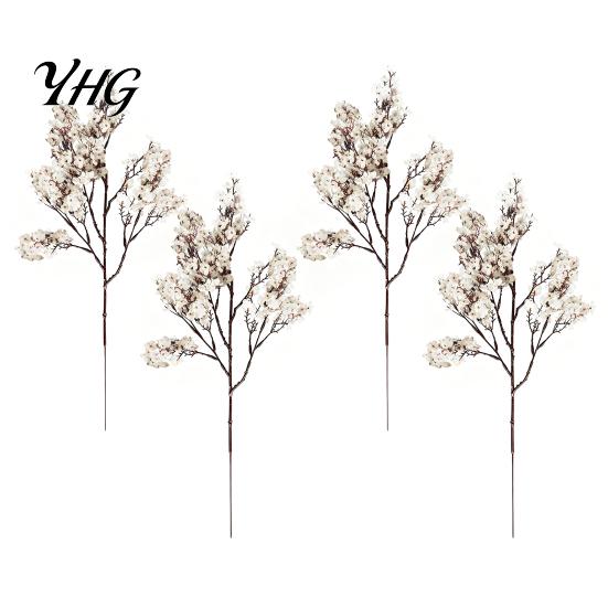 Durable Faux Plant Accents for Home Realistic Artificial Flowers Autumn Decoration, Silk Floral Reusable Harvest Festival Flower Stems Branches