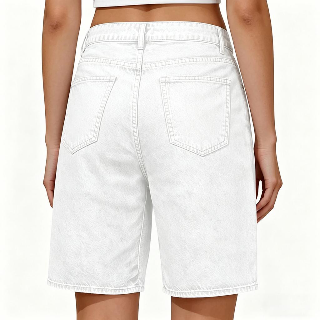 Ladies' Casual  Versatile Fashionable Denim Shorts
