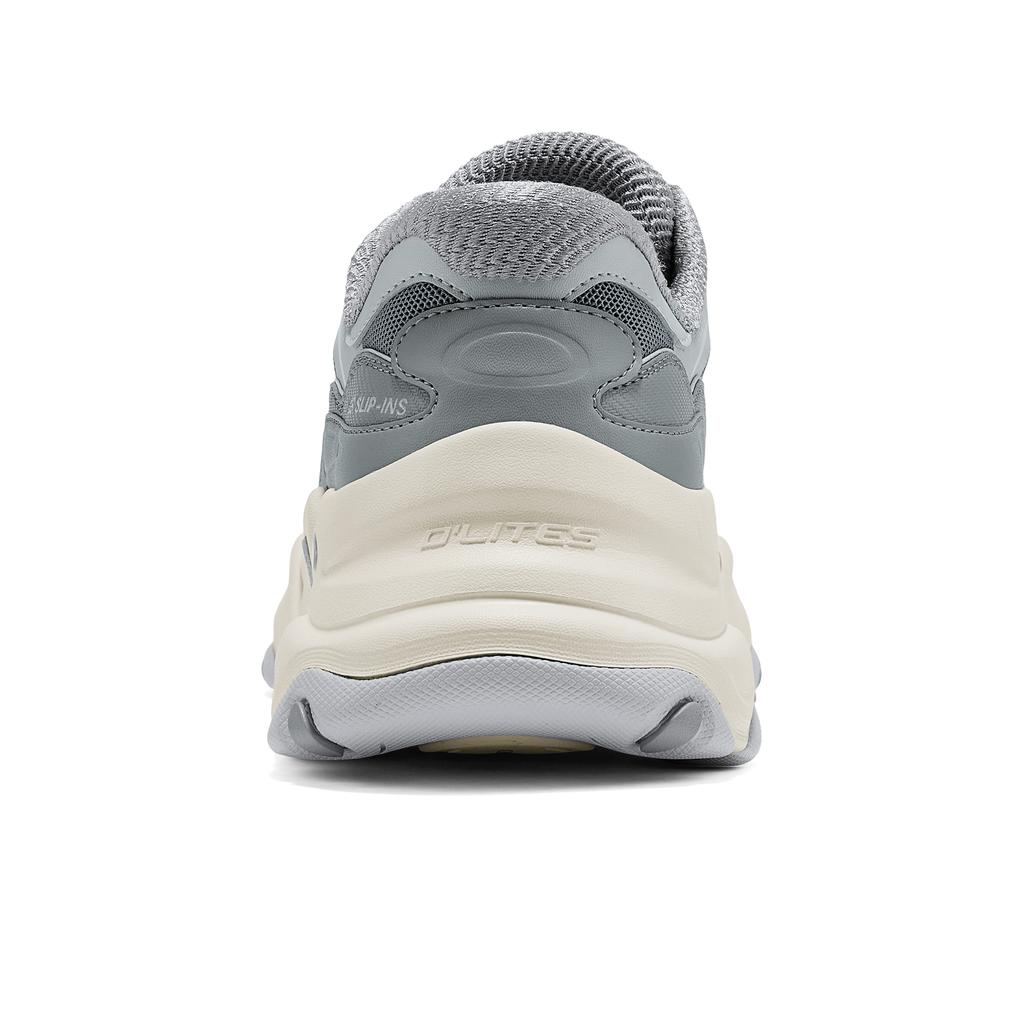 Skechers DLites Yuvarlak Burun Baba Ayakkabıları Erkek spor ayakkabı 232427-GRY