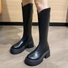 Coarse Heel Tall Tube Thick Sole New 2025 But Long Boots Women's Fashion Ins Knight Boots Versatile Knee Boots Autumn and Winter