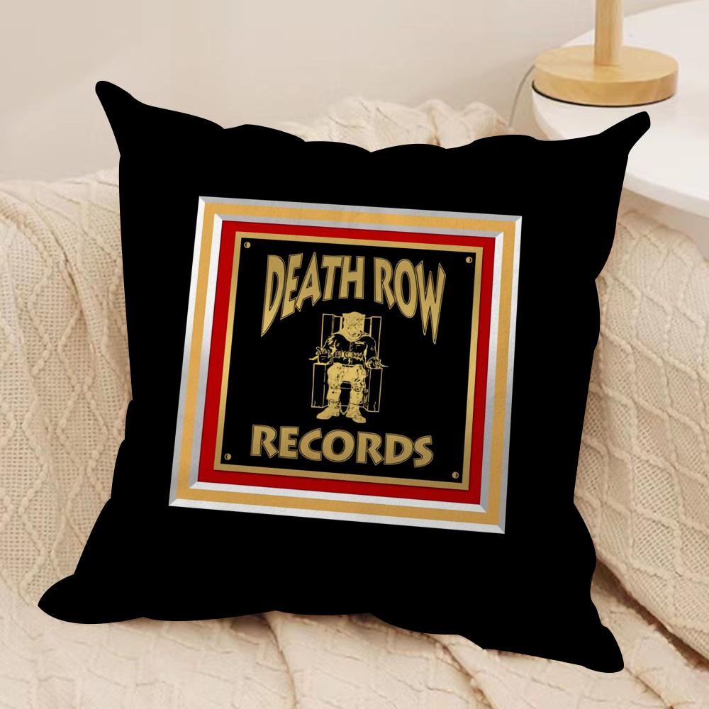 DDeath Row Records Cushion Cover Short plush Doublesided Print Square Throw Pillow Covers Sofa Home Cushion Decor
