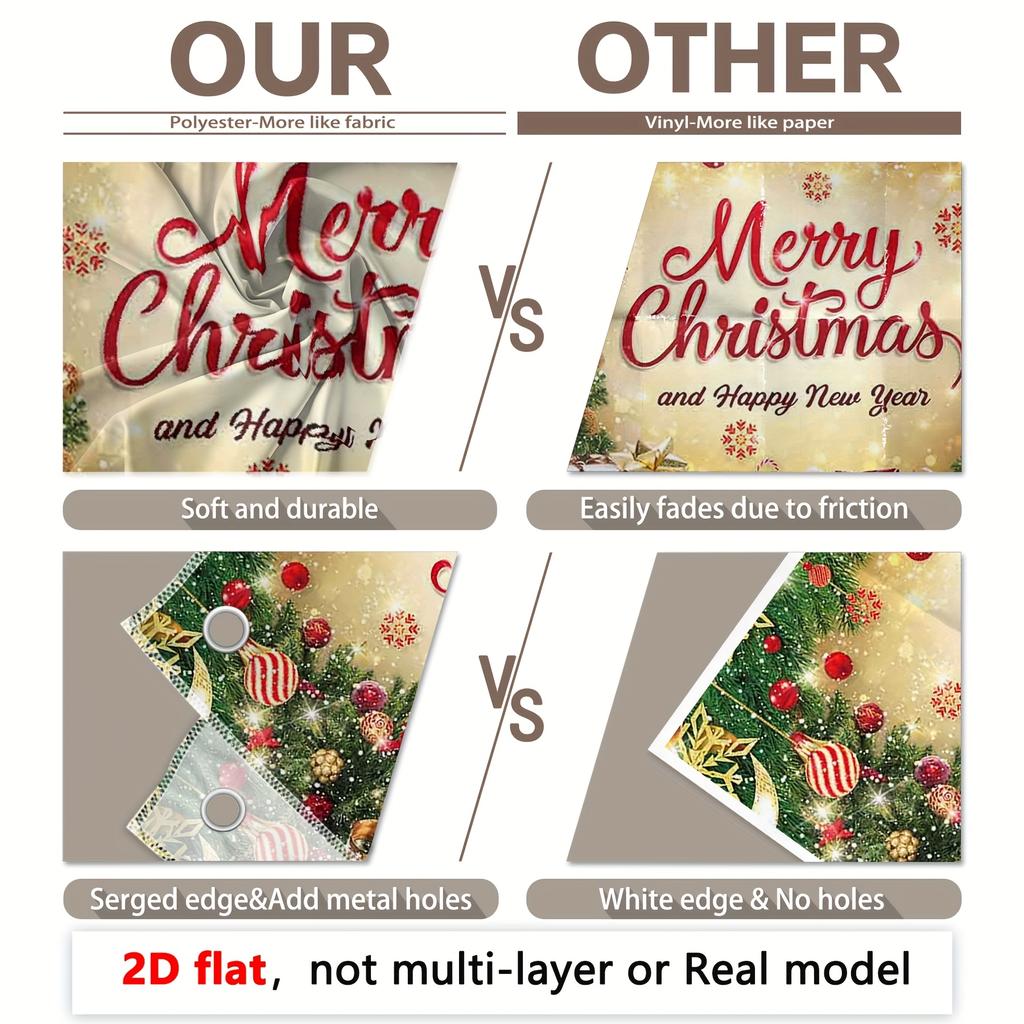 Merry Christmas  Happy New Year Decoration Background Winter Photography Backdrop Decorations For Photo Studio Photo Booth Christams Party