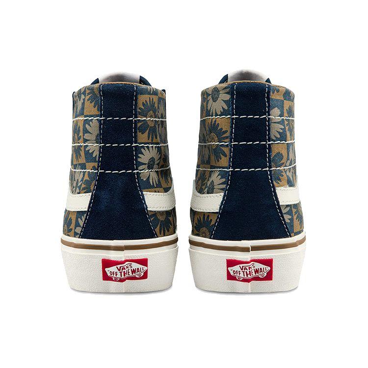 Vans Sk8 Print High-Top Skate Shoes Unisex Sneakers Blue Multicolor VN0A3MV1A5A