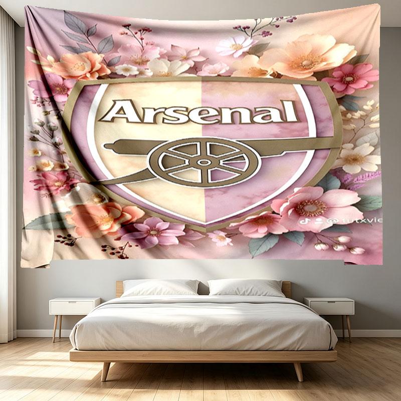 Football team.C Print Tapestry - Portable Wall Decor Cloth, for Home, Dorm, Travel, Bedroom, Living Room - Ideal Birthday Housewarming Gift