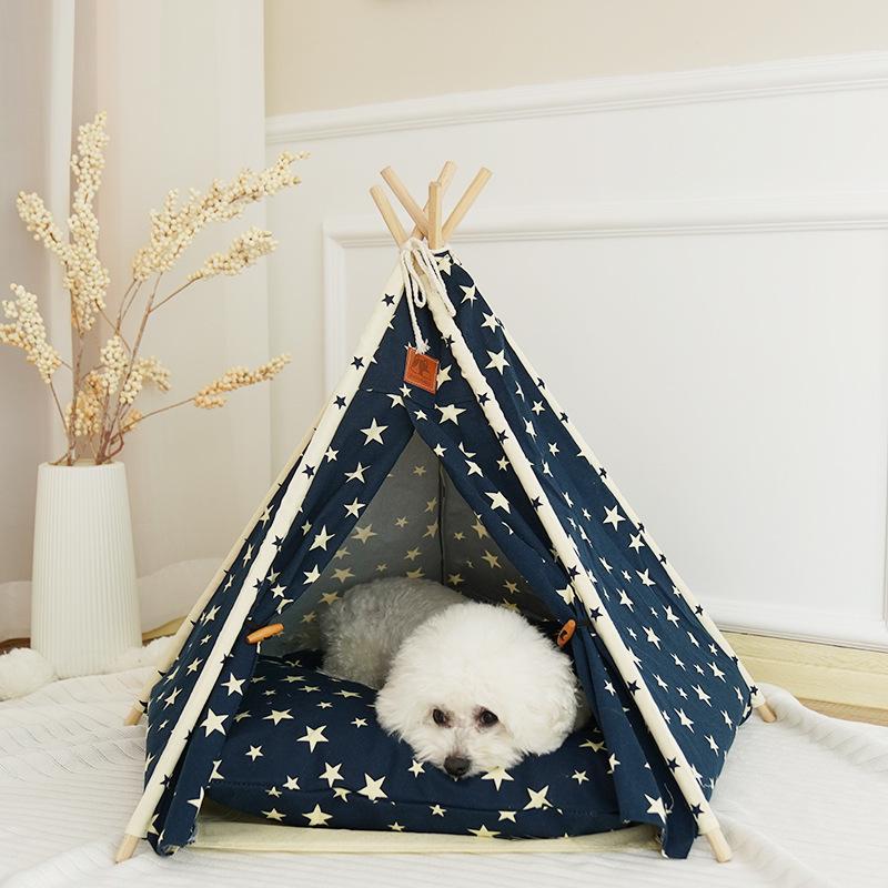 Indian-Style Indoor Pet Tent: All-Season Washable Nest