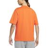 Air Jordan Solid Color Letter Logo Crew Neck Short Sleeve T-Shirt Men Tops Orange DO6100-847