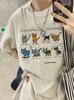 American cotton short-sleeved t-shirt women's summer new loose large size fat mm design sense niche half-sleeved thin top