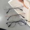 2025 Retro Y2K Golden Silvery Cat Eye Frame Glasses Fashion Eye Protection Women Reading Computer Anti Blue Light Eyeglasses
