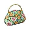 Metal Jewelry Storage Case with Flower Carving Jewelry Displaying Organizers Suitable for Earrings Necklaces Rings