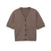 European and American Style, New Women's Clothing, Foreign Style, Fashionable V-neck Short-sleeved Casual Knitting 9598059