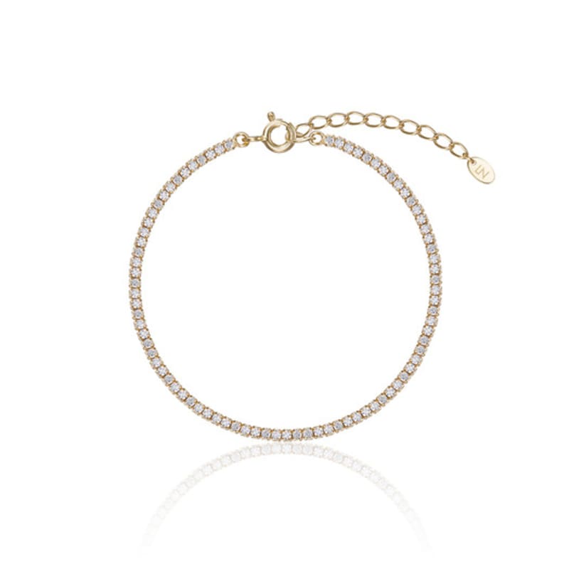 LUNNE Silver 925 Brilliant Slim Tennis Bracelet #LSB17