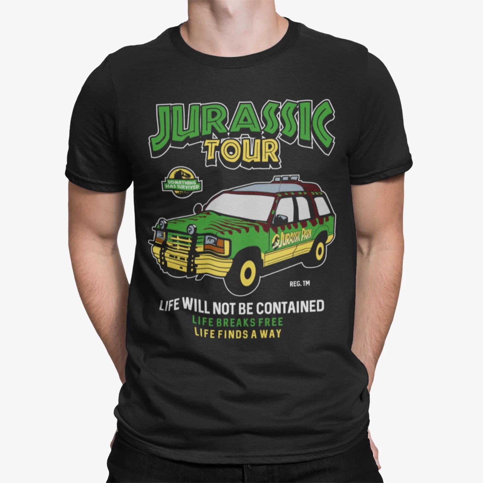 homage 80s 90s stag do tv show film movie t shirt for jurassic park fans 2XL
