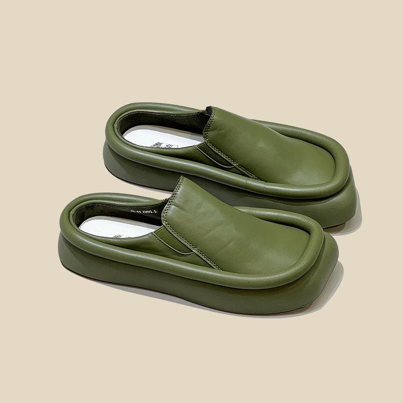 New Summer Fashion Baotou Muller Slippers Women Sandals Comfortable Flat Outdoor Casual Women's Shoes Flip Flops Womens Slides