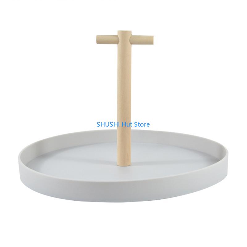 

Nordic Portable Handle Round Tray Living Room Sundries D57B