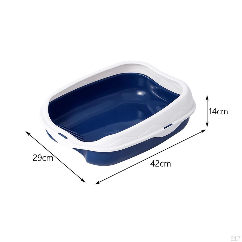 Cat Toilet Open Top Pet Litter Tray Kitten Pan for Small Pets Rabbit