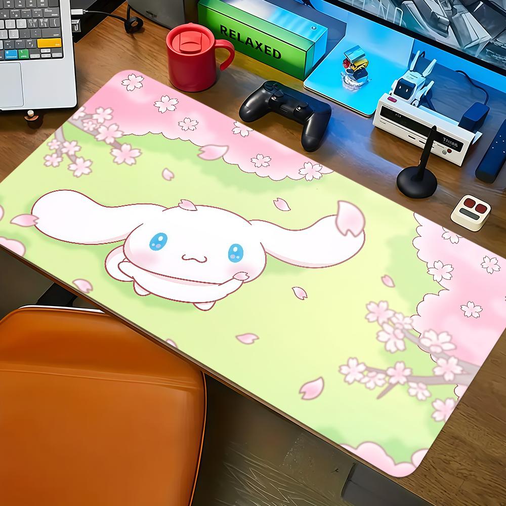 Cute Cartoon CCinnamoroll Mouse Pad Large Nonslip Lockedge Desktop Computer Desk Mat Keyboard MousePad Office Student