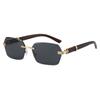 Manufacturer UV400 Female Sunglasses for Women Frameless Sun Glasses in Various Colors Transparent Blue Gray Tea