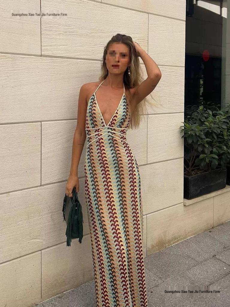 Vestido de Ganchillo de Punto de Verano 2026: Colección de Vacaciones para Mujeres Europeas y Americanas.
