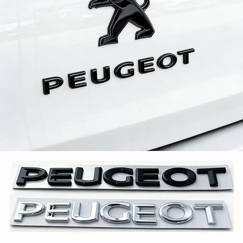 Alloy Car Rear Letter Badge Sticker for Peugeot 208 408 4008 GT 5008 307 508 206 207 301 3008 308 2008 Tail Emblem Decoration