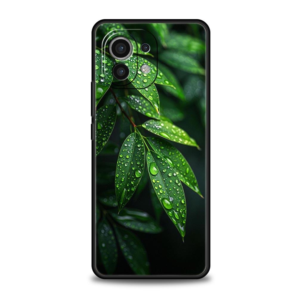 Phone Case For Xiaomi Mi 15 14 14T 13T 12T Pro 12 13 11 Lite 5G 11T X6 X5 Pro Soft TPU Cover Lucky Grass