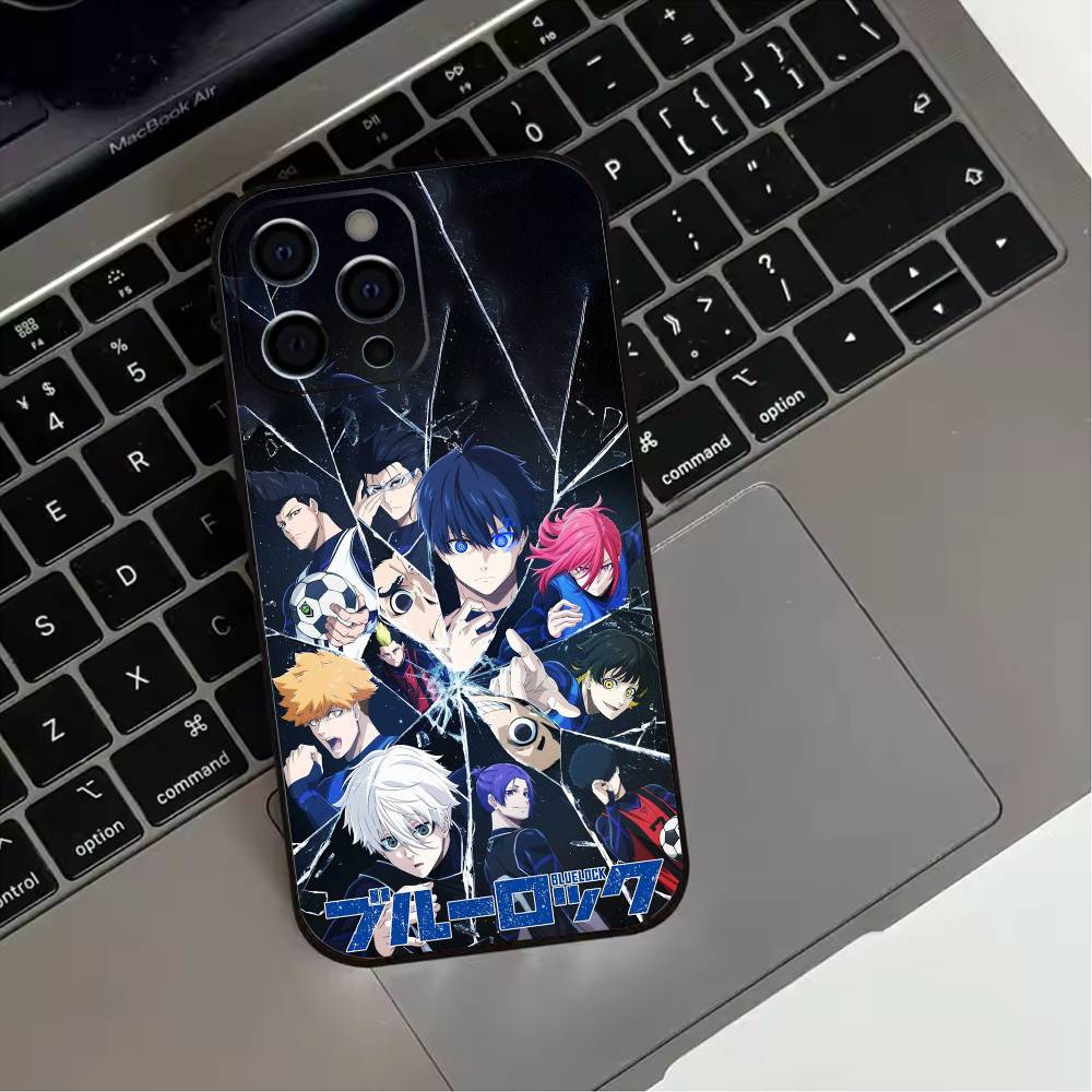 Blue Lock Anime Handyhülle Für iPhone 17,16,15,14,13,12,11 Plus,Pro Max,XS,Weiche Silikon Schwarze Hülle