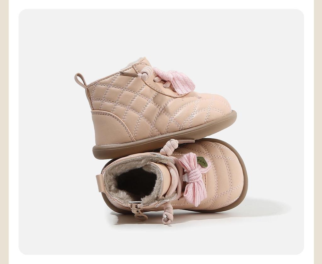 2025 Winter Rutschfeste Weichsohlen Schneestiefel für Kinder - Mit Baumwollvelours für Jungen & Mädchen