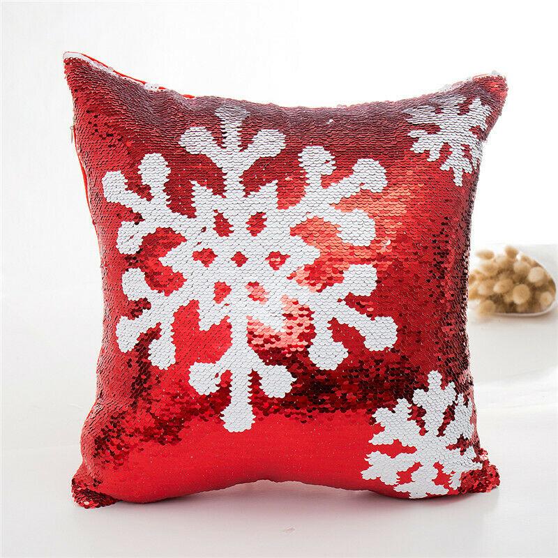 Meerjungfrau Kissenbezug Magic Meerjungfrau Kissenhülle 40x40 Cm Mit Wendepailletten – Glitzer-Kissenbezug Für Sofa & Dekoration Wendepailletten Glitzer