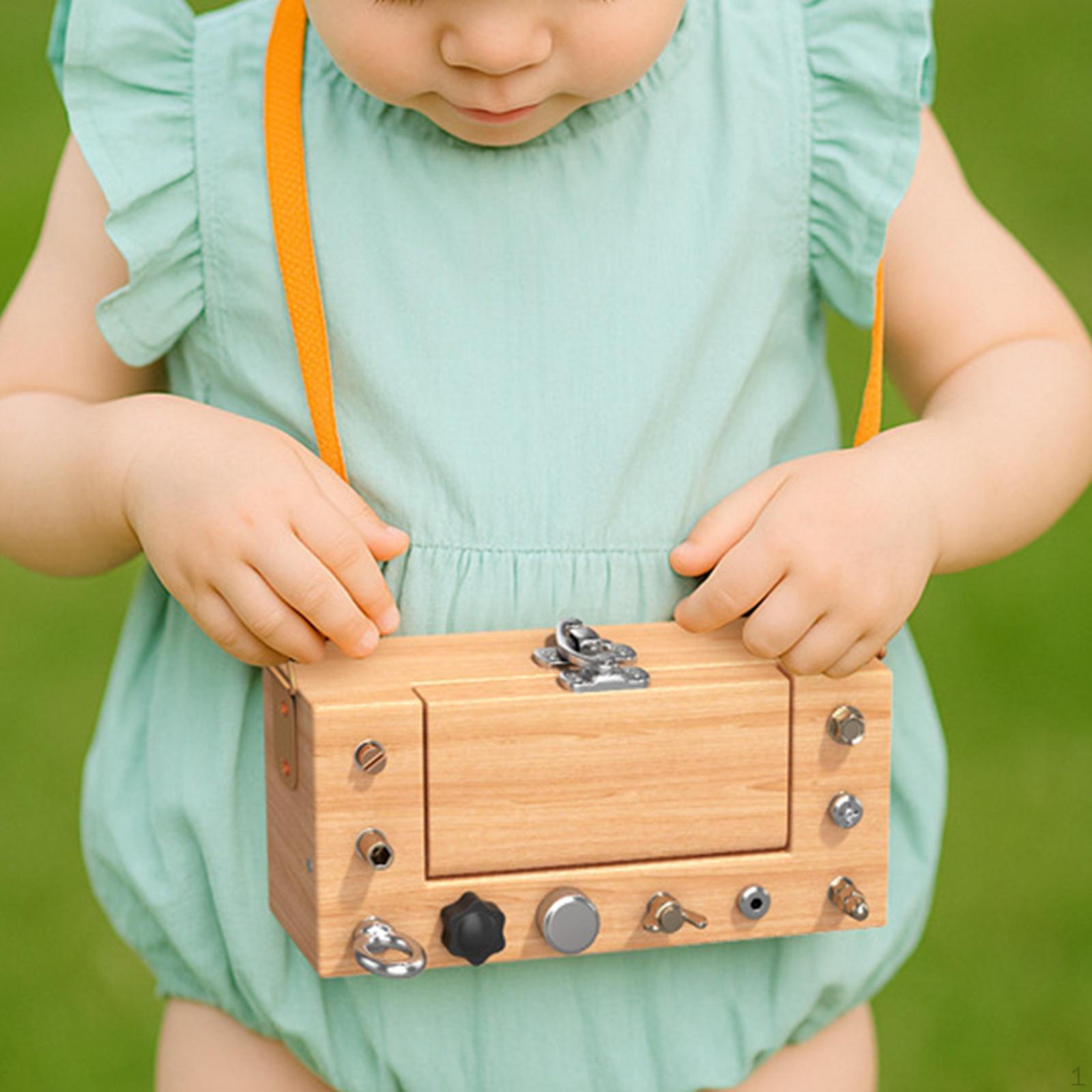 

Children Nut Tool Box Toy Set with Carry Strap Durability Portable Early Educational Screwdriver