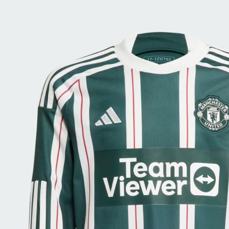 Adidas Manchester United T Shirt Green Kids' IA7204