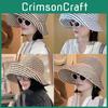 Striped Women Foldable Sun Bucket Hat Fashion Summer Sunshade Cap Breathable