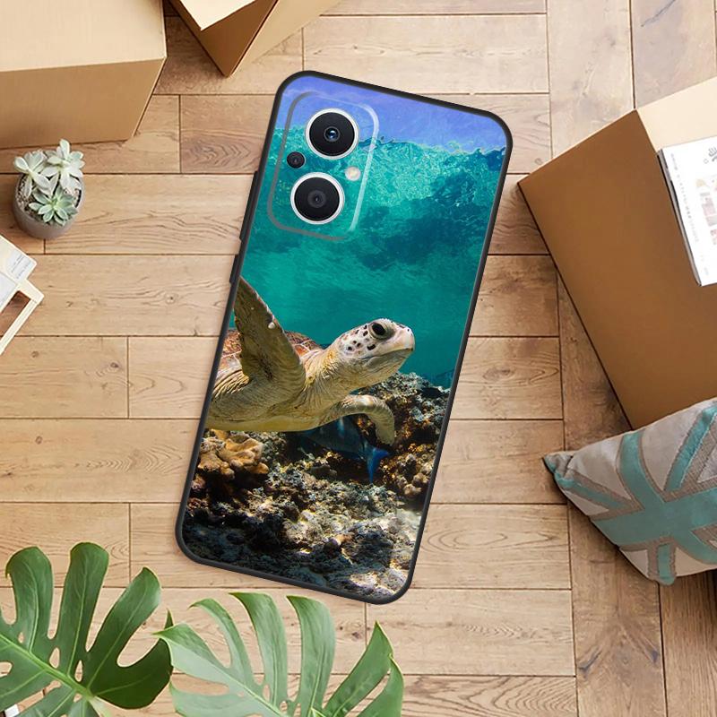 Cute Cartoon Turtles Case For OPPO Reno 13F 14F 12F 10 11 12 13 14 Pro 7 8 Lite OPPO Find X6 X5 X8 X9 Pro Cover