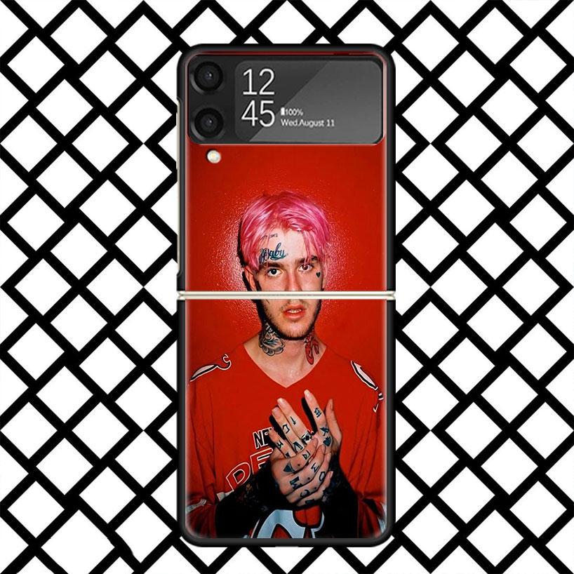 Lil Peep Hellboy Love Phone Case For Samsung Z Flip 7 6 5 4 3 Galaxy ZFLIP7 ZFlip6 5G Flip5 Flip4 Flip3 5g Black Hard Cover