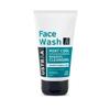 Ustraa Face Wash - Mint Cool - For Dry To Normal Skin - 100g | Reduces Moisture Loss & Activated Charcoal Face Scrub - 100g
