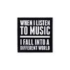 Slogon Music Is My Drug Enamel Pin Funny Brooch Cartoons Badge For Bags Jeans Hoodies Denim Lapel Pin Jewelry Kids Best Gift