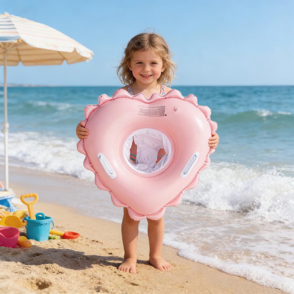 50cm Baby Schwimmring Kleinkind Sit-in Schwimmhilfe Verstellbare Beinöffnungen Aufblasbares Wassersicherheitsgerät für Kleinkinder und Kleine Kinder