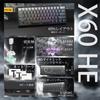 ATTACK SHARK MAMBASNAKE X60HE Rapid Trigger Gaming-Tastatur und -Maus Kabelloses Gaming Kabelgebundene mechanische Tastatur mit magnetischer 8000 Hz Polling-Präzision