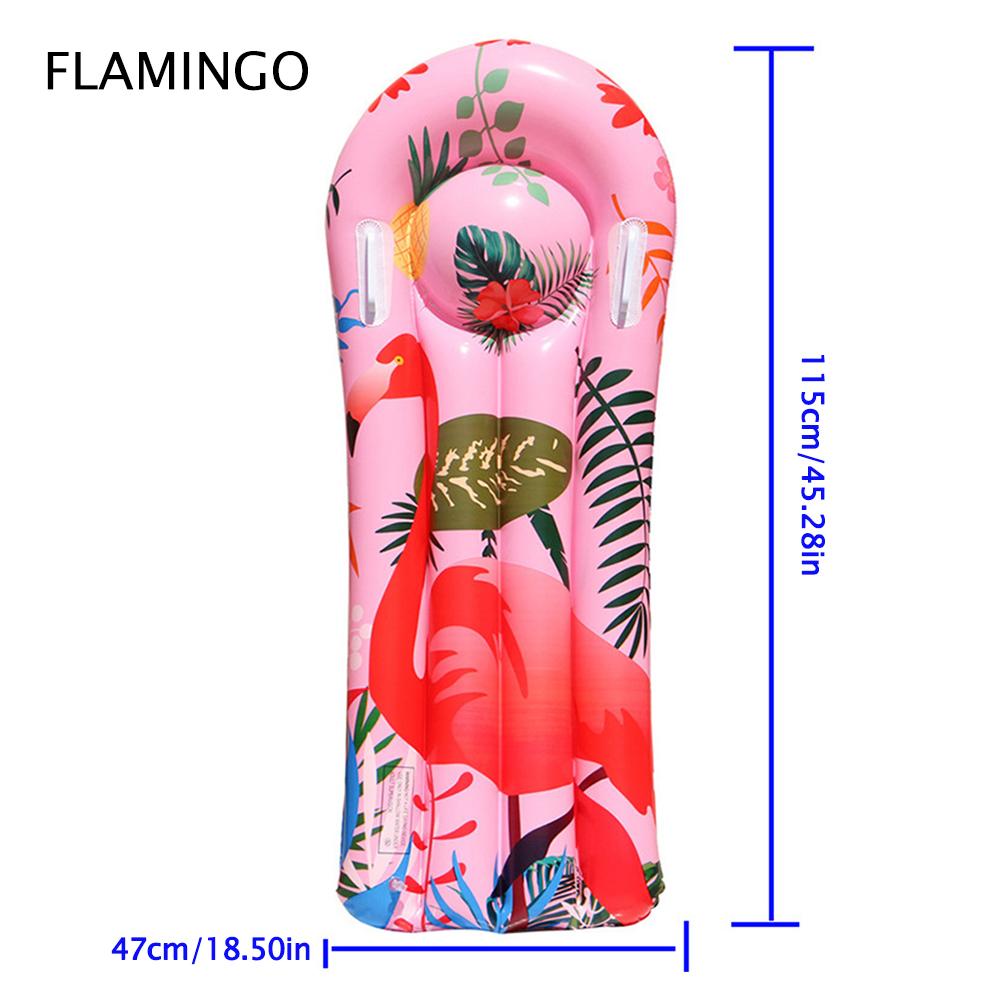 Children Inflatable Floating Row PVC Cartoon Unicorn Fruit Pattern Water Hammock Swimming Pool Air Mattress Water Sport Play Toy