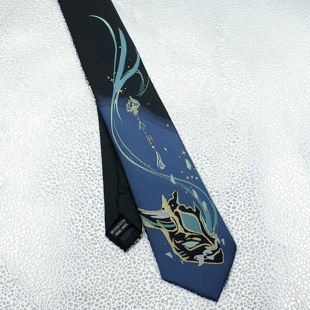 Genshin Impact Xiao Tie Anime Games Jk Cosplay Clothing Versatile Accessories