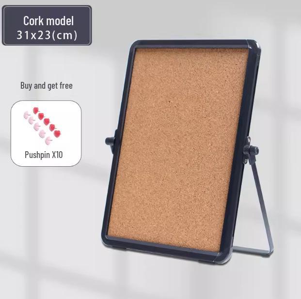 

Funy Double-Sided Cork & Whiteboard with Stand for Office & Study